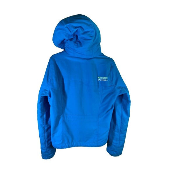 Hollister California Winter Jacket Teal Neon Green Women’s Large - Picture 4 of 16